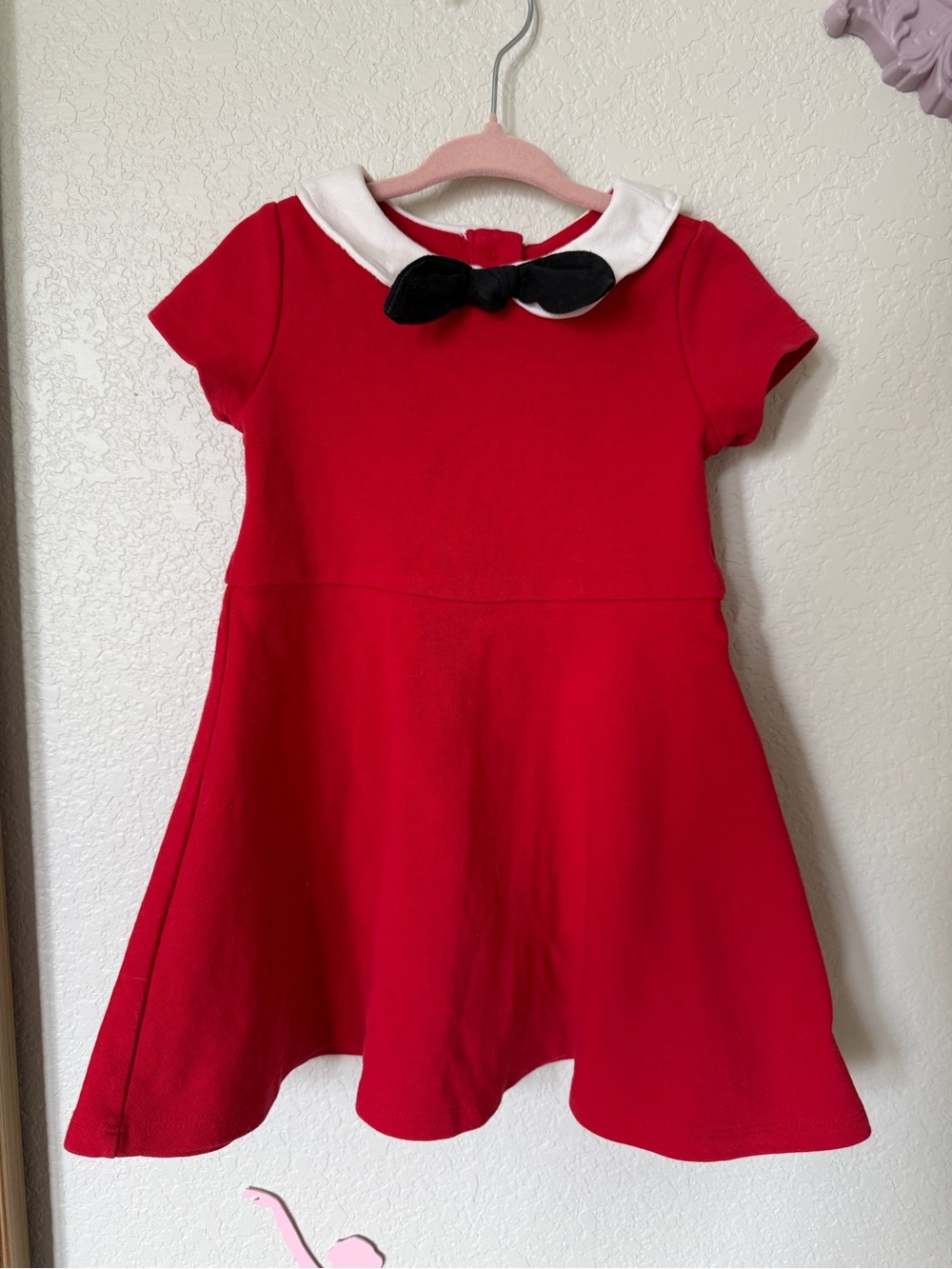 Gymboree Olivia The Pig Red Dress with White Collar and Black Bow